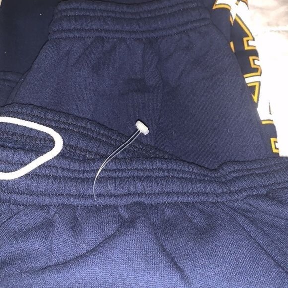 M.J. Soffe Navy Sweatpants XL Elastic Waistband 50/50 Cotton & Polyester Made In - Picture 7 of 11